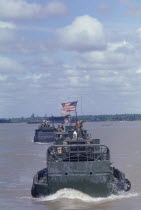 US Navy Tango armoured troop carriers in the Mekong Delta