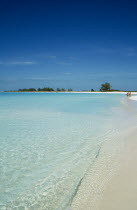 Playa Sirena with couple walking along the beach near the waters edge