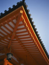 Heian-Jingu Shrine roof detail.