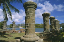 Columns by the slipway