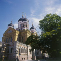 Alexandra Nevski Cathedral exterior with domed roof