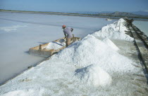 Workers mining salt.