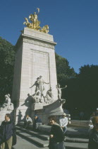 Maine memorial on Columbus Ciorcle and the south west corner of Central Park