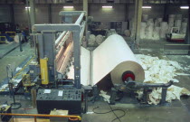 Paper factory interior.