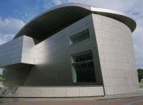 Van Gogh Museum. Exterior of the modern building designed by Gerrit Rietveld.Netherlands
