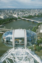 British Airways London Eye Milennium wheel capsule and skyline