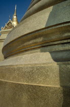Or Royal Palace. Close up detail of rounded golden building