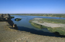 View over the Euphrates River from the site of the ruined border fortress.