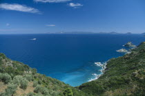 Aerial view coastline view to Alonissos