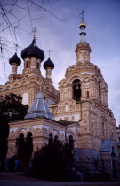 St Alexander Nevsky cathedral exterior with multiple domes