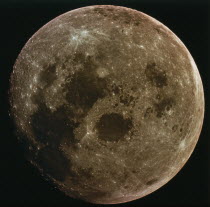 Frame filling picture of the moon