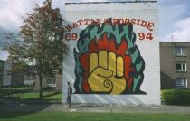 Battle of the Bogside mural.Londonderry