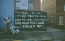 Mural quoting the words of P.H Pearse in the Beechmount Area.