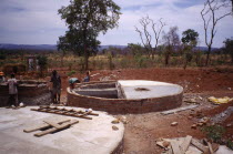 Water tanks built into the ground