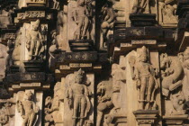 Kandariya temple c1050 detail of Hindu carvings
