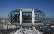 British Airways London Eye capsule and the London skyline.