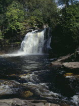 The Falls of Falloch  the river runs South into Loch Lomond  South West of Crianlarich.      waterfall
