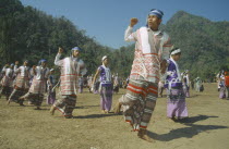 Dancers at the Karen National Union  KNU  Revolution Day. Myanmar