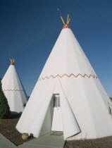 The Wigwam Motel made from stone hotel