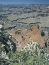 West Rim. View west from Mohave Point with the Colorado river visible low down in the distance.