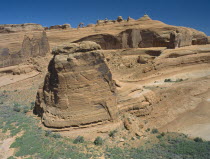 The Windows. A distant view of Delicate Arch