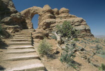The Windows.Trail steps leading to the Turret Arch