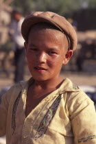 Portrait of young Tajik boy