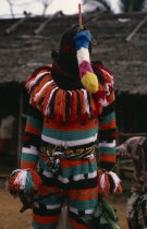 Ju-ju man of Leopard Cult in full regalia