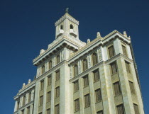 Former headquaters of the Bacardi company now restored for use as offices. View of the Art Deco style building.