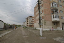 Poorly maintained flats and roads in the port town of Sulina a town with a long European history UNESCO heritage site