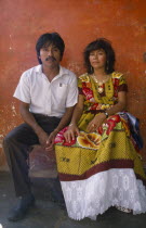 Portrait of young Indian couple.Matriarchal society