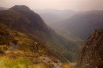 Keswick. View across Mountains at Stonthwaite in Autumn colours.