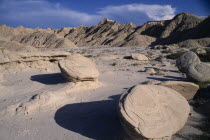 View over Toadstool Park with rounded rock formations