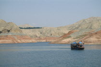 Linjiaxia Reservoir  with ferry