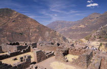The Pisac Ruins and mountains beyond.
