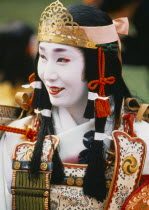 Portrait of woman in traditional costume at the Jidai Matsuri Festival Of Ages