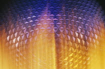 Walt Disney World Epcot Center Spaceship Earth illuminated through fountain. **Editorial Use Only**