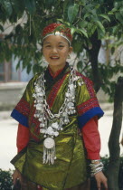 Miao girl in festival dress