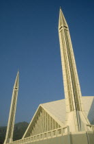 Faisal mosque rooftop and minarets