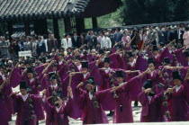 Novice Rites taking place in a Confucian Rites Cermony in the Chong ShrineMyo Shrine