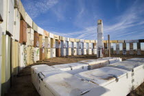 Stonefridge a life sized replica of Stonehenge made out of recycled fridges by local artist and filmmaker Adam Horowitz