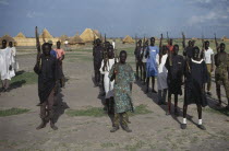 Sudan People s Liberation Army.  Armed Nuer soldiers.