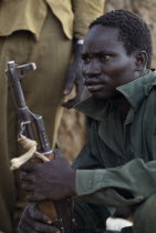 Portrait of SPLA rebel soldier.Sudan People s Liberation Army