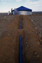 Water supply at Adi keshi camp for people displaced by war with Ethiopia.