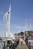 The Spinnaker Tower the tallest public viewing platforn in the UK at 170 metres on Gunwharf Quay