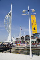 The Spinnaker Tower the tallest public viewing platforn in the UK at 170 metres on Gunwharf Quay