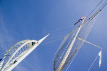 The Spinnaker Tower the tallest public viewing platforn in the UK at 170 metres on Gunwharf Quay