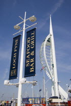 The Spinnaker Tower the tallest public viewing platforn in the UK at 170 metres on Gunwharf Quay