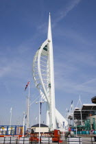 The Spinnaker Tower the tallest public viewing platforn in the UK at 170 metres on Gunwharf Quay