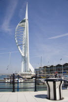 The Spinnaker Tower the tallest public viewing platforn in the UK at 170 metres on Gunwharf Quay